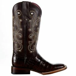 Ferrini Women's Chocolate Gator Belly Print Cowgirl Boots 11 Ferrini Women's Chocolate Gator Belly Print Cowgirl Boots -Justin Boots Store 9079309065B 5