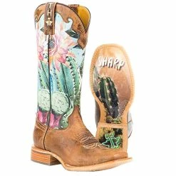 Tin Haul Footwear Women's Cactilicious-Looking Sharp Sole Boots