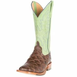 Horsepower Men's Choc Filet Fo Fish Green Sensation Cowboy Boots