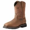 Ariat Mens Sierra Delta H2O Oily Brown 10in Top Work Boots -Justin Boots Store 92639 default l