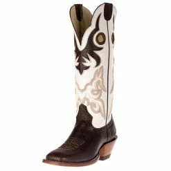 Hondo Enterprises Inc Mens Hondo Spanish Shoulder Chocolate Cowhide Cowboy Boots