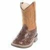 Old West Boys Toddler Brown Horn Back Gator Tan Canyon Cowboy Boots 1 Old West Boys Toddler Brown Horn Back Gator Tan Canyon Cowboy Boots -Justin Boots Store 98168 default l