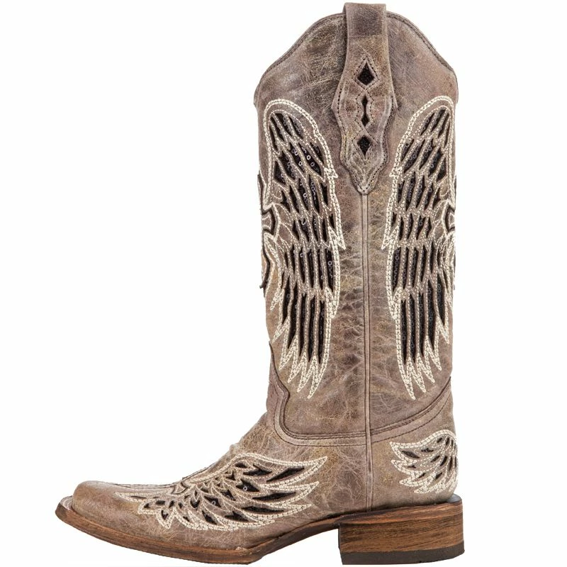Corral Women's Brown With Black Wings & Cross Cowgirl Boots 5 Corral Women's Brown With Black Wings & Cross Cowgirl Boots - Image 3