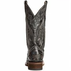 Corral Women's Vintage Black Python Inlay Cowgirl Boots -Justin Boots Store A2402 4