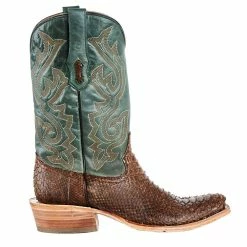 Corral Brown Python Cowboy Boots -Justin Boots Store A4287 3