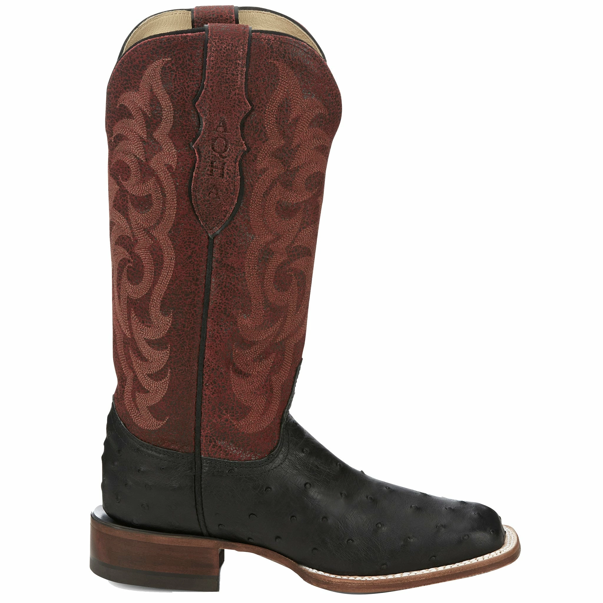Justin Boots Women`s AQHA Cowgal Black Full Quill Ostrich 13 In Boot 4 Justin Boots Women`s AQHA Cowgal Black Full Quill Ostrich 13 In Boot - Image 2