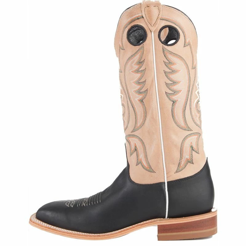 Justin Boot Company Men's Justin Bent Rail Black Burnished Calf Cowboy Boots 4 Justin Boot Company Men's Justin Bent Rail Black Burnished Calf Cowboy Boots - Image 2