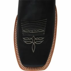 Justin Boot Company Men's Justin Bent Rail Black Burnished Calf Cowboy Boots 9 Justin Boot Company Men's Justin Bent Rail Black Burnished Calf Cowboy Boots -Justin Boots Store BR303 toe