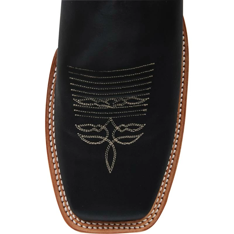 Justin Boot Company Men's Justin Bent Rail Black Burnished Calf Cowboy Boots 6 Justin Boot Company Men's Justin Bent Rail Black Burnished Calf Cowboy Boots - Image 4