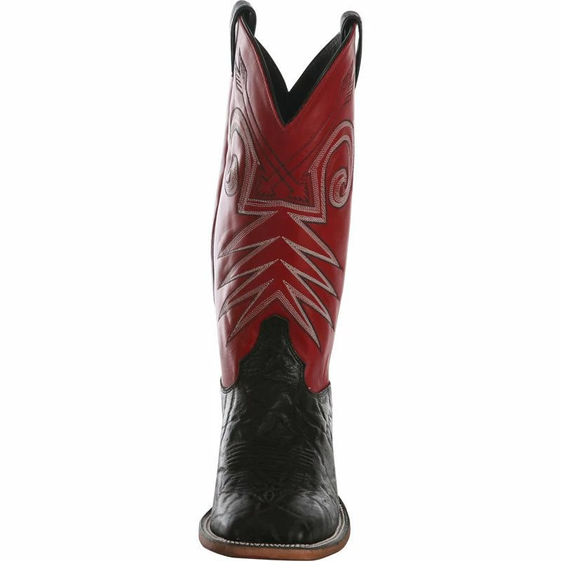 Men's Justin Bent Rail Black Wildebeest Cowboy Boots 4 Men's Justin Bent Rail Black Wildebeest Cowboy Boots - Image 2