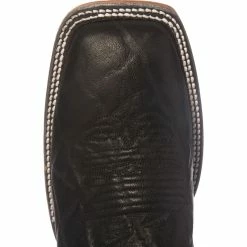 Men's Justin Bent Rail Black Wildebeest Cowboy Boots 11 Men's Justin Bent Rail Black Wildebeest Cowboy Boots -Justin Boots Store BR319 toe
