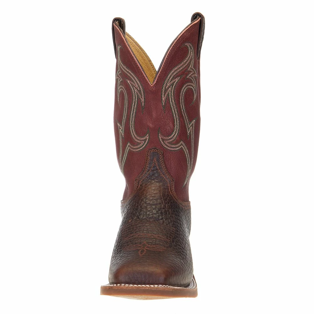 Justin Boots Men's Justin Bent Rail Frontier Bender Brown Whiskey 11in. Riley Brick Top Boot 4 Justin Boots Men's Justin Bent Rail Frontier Bender Brown Whiskey 11in. Riley Brick Top Boot - Image 2