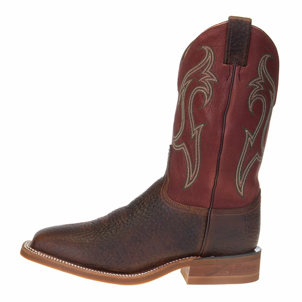 Justin Boots Men's Justin Bent Rail Frontier Bender Brown Whiskey 11in. Riley Brick Top Boot 5 Justin Boots Men's Justin Bent Rail Frontier Bender Brown Whiskey 11in. Riley Brick Top Boot - Image 3