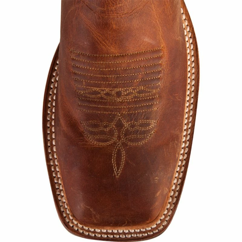 Justin Boots Men's Bent Rail Distressed Cognac Cowboy Boots 4 Justin Boots Men's Bent Rail Distressed Cognac Cowboy Boots - Image 2