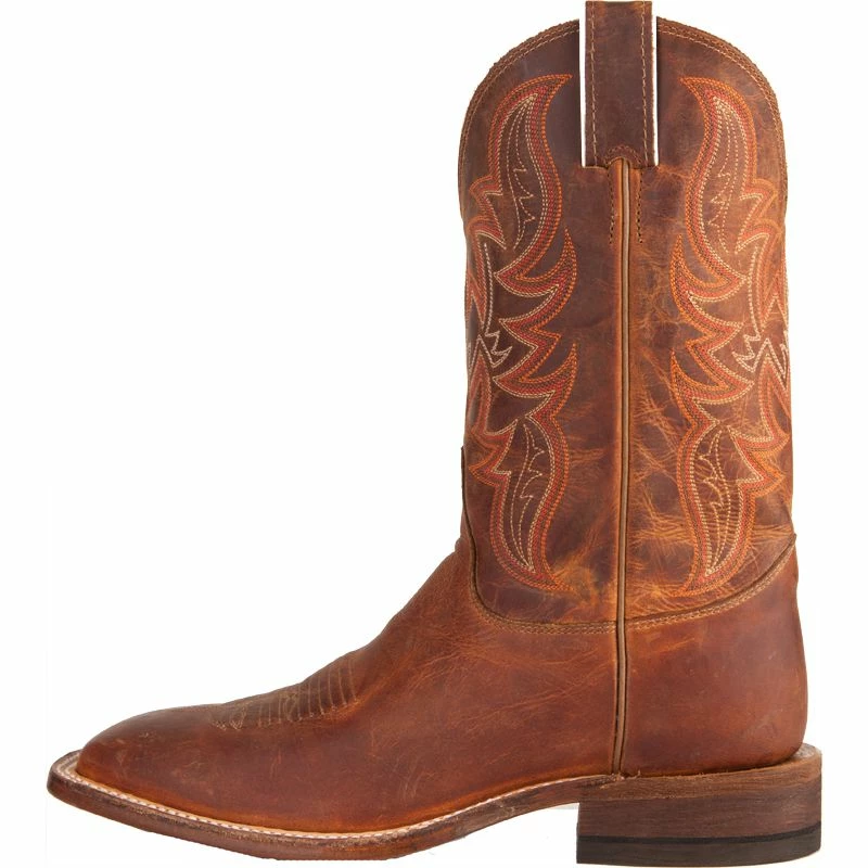 Justin Boots Men's Bent Rail Distressed Cognac Cowboy Boots 5 Justin Boots Men's Bent Rail Distressed Cognac Cowboy Boots - Image 3