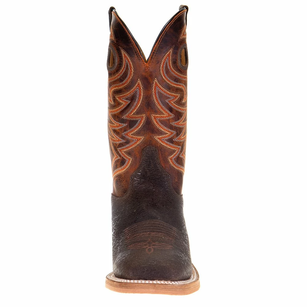 Justin Boots Men's Bent Rail Brown Stone 11in. Peanut Mad Dog Shaft Square Toe Boots 4 Justin Boots Men's Bent Rail Brown Stone 11in. Peanut Mad Dog Shaft Square Toe Boots - Image 2