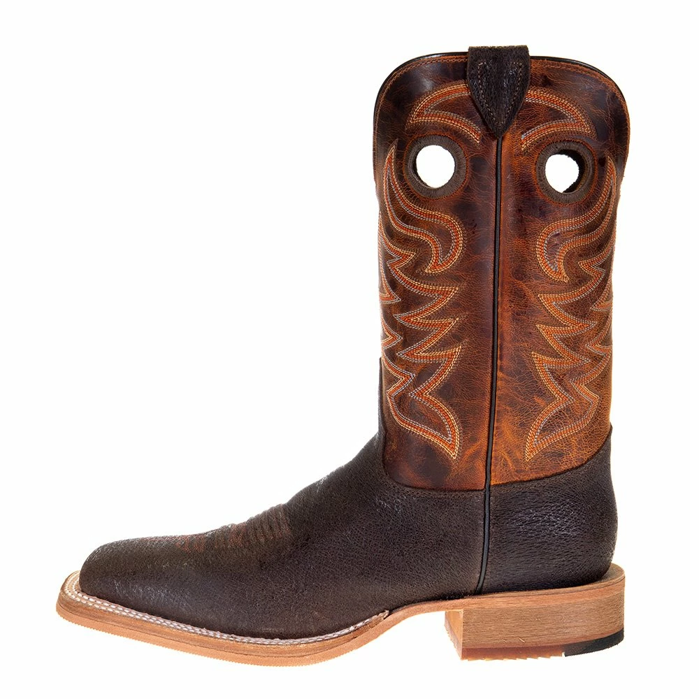 Justin Boots Men's Bent Rail Brown Stone 11in. Peanut Mad Dog Shaft Square Toe Boots 5 Justin Boots Men's Bent Rail Brown Stone 11in. Peanut Mad Dog Shaft Square Toe Boots - Image 3