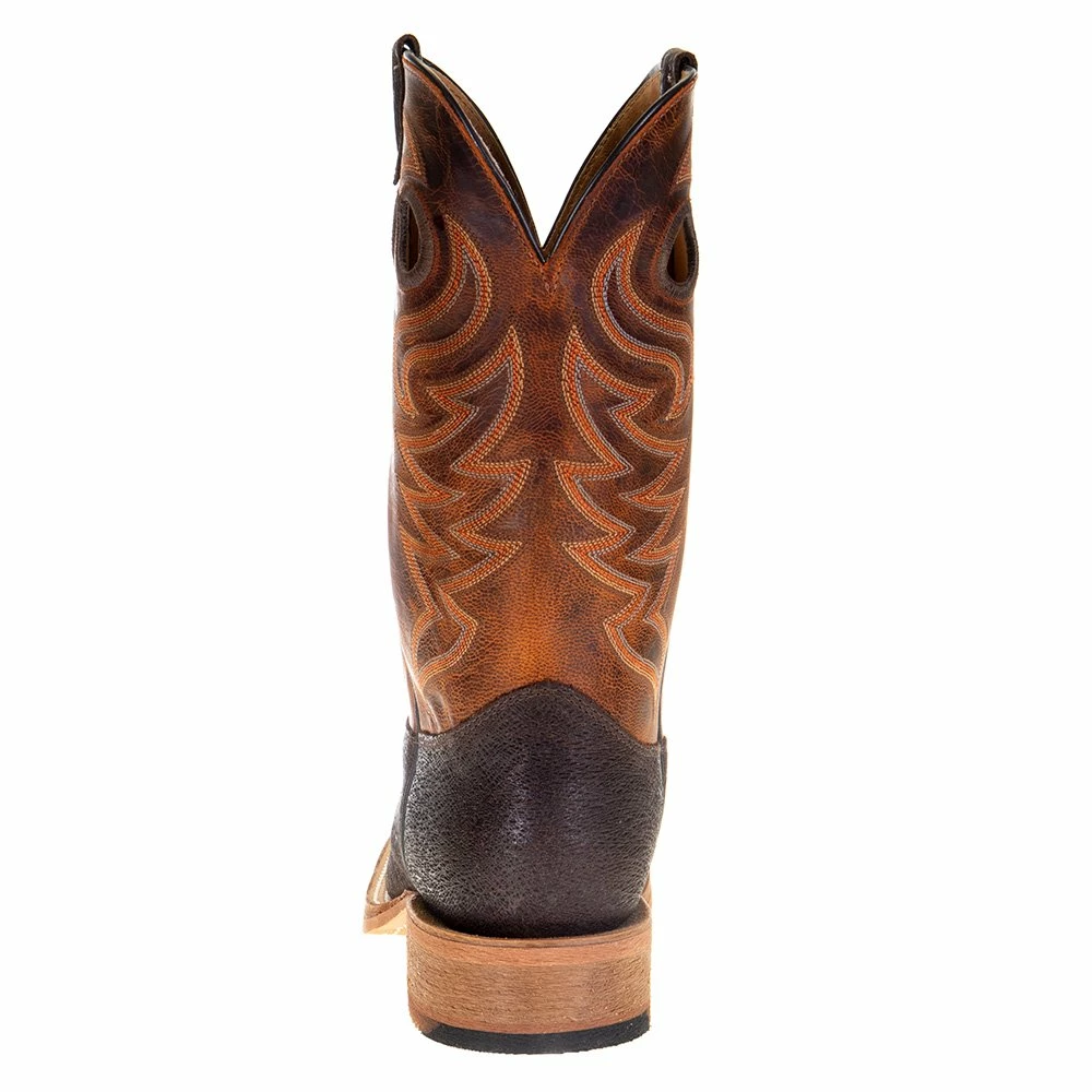 Justin Boots Men's Bent Rail Brown Stone 11in. Peanut Mad Dog Shaft Square Toe Boots 6 Justin Boots Men's Bent Rail Brown Stone 11in. Peanut Mad Dog Shaft Square Toe Boots - Image 4