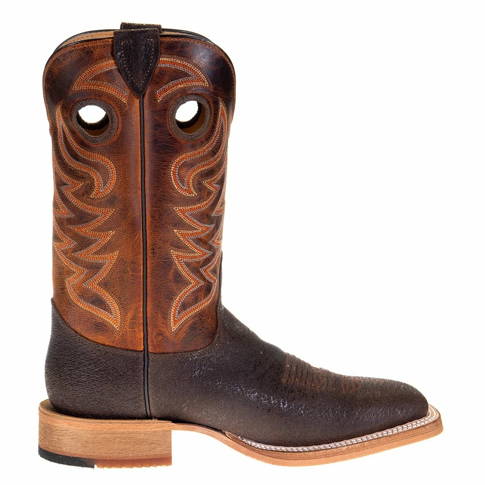 Justin Boots Men's Bent Rail Brown Stone 11in. Peanut Mad Dog Shaft Square Toe Boots 7 Justin Boots Men's Bent Rail Brown Stone 11in. Peanut Mad Dog Shaft Square Toe Boots - Image 5