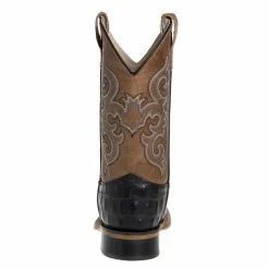 Old West Kids Old West Black Horn Back Gator/Tan Fry Cowboy Boots -Justin Boots Store BSC1829 3 896781da 8f27 46c0 a0fd a4958d1058b0