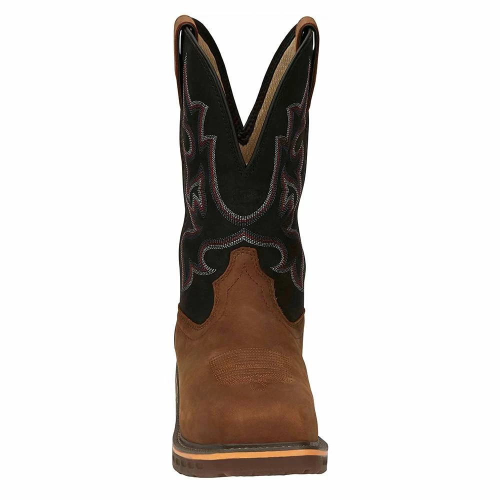 Justin Boots Men's Russett Resistor Caramel 13in. Black H20 Nano Comp Work Boot 5 Justin Boots Men's Russett Resistor Caramel 13in. Black H20 Nano Comp Work Boot - Image 3