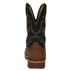 Justin Boots Men's Russett Resistor Caramel 13in. Black H20 Nano Comp Work Boot 11 Justin Boots Men's Russett Resistor Caramel 13in. Black H20 Nano Comp Work Boot -Justin Boots Store CR4012 3