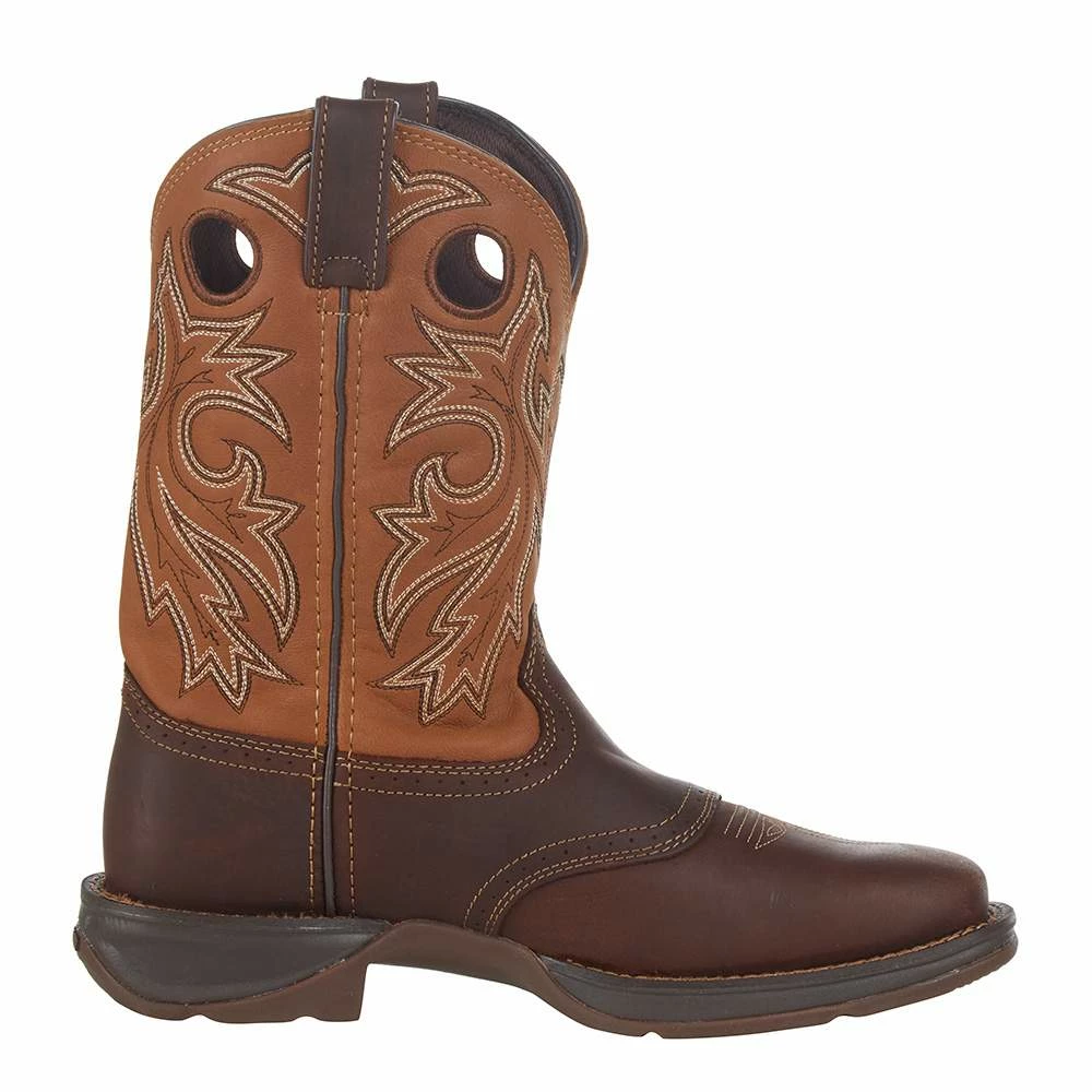 Durango Boots Men`s Rebel Brown 11` Tan Saddle Top Soft Toe 7 Durango Boots Men`s Rebel Brown 11` Tan Saddle Top Soft Toe - Image 5