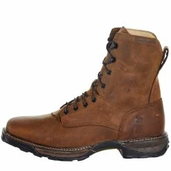 Durango Boots Men's Maverick XP Brown Square Toe Waterproof Lacer Work Boot -Justin Boots Store DDB0238 03
