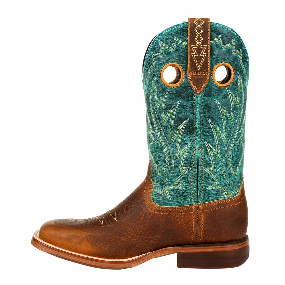 Durango Boots Men`s Golden Brown 12` Turquoise Top Cowboy Boot 5 Durango Boots Men`s Golden Brown 12` Turquoise Top Cowboy Boot - Image 3