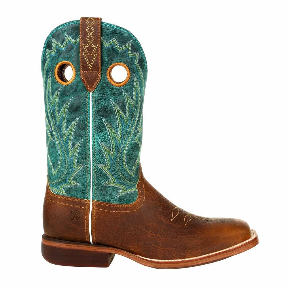 Durango Boots Men`s Golden Brown 12` Turquoise Top Cowboy Boot 7 Durango Boots Men`s Golden Brown 12` Turquoise Top Cowboy Boot - Image 5