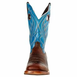 Durango Boots Men`s Durango Rebel Pro Bay Brown 12` Brilliant Blue Top Square Toe -Justin Boots Store DDB0310 2