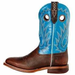 Durango Boots Men`s Durango Rebel Pro Bay Brown 12` Brilliant Blue Top Square Toe -Justin Boots Store DDB0310 3