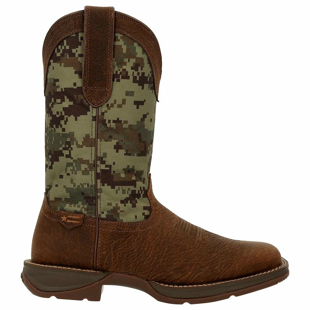 Durango Boots Men Durango Brown/Green Digi Camo 12` Western Soft Toe 7 Durango Boots Men Durango Brown/Green Digi Camo 12` Western Soft Toe - Image 5