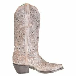 Women's Corral White Full Inlay Boots 11 Women's Corral White Full Inlay Boots -Justin Boots Store G1514 4
