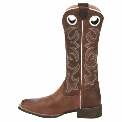 Justin Boots Women's Gypsy Cam Leather Brown Cowgirl Boot -Justin Boots Store GY2980 02