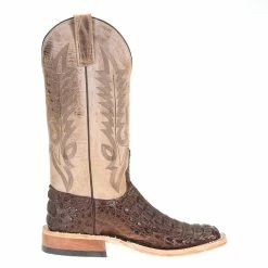 Anderson Bean Men's Chocolate Hornback Caiman 13in. Bone Mad Dog Top Square Toe Boots 9 Anderson Bean Men's Chocolate Hornback Caiman 13in. Bone Mad Dog Top Square Toe Boots -Justin Boots Store HBCAIMAN C 4