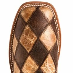 Horsepower Boots Men's Crazy Train Patchwork Cowboy Boots 11 Horsepower Boots Men's Crazy Train Patchwork Cowboy Boots -Justin Boots Store HP1053 4