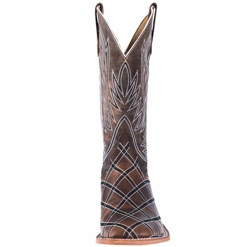 Horsepower Men's Sabotage Moka Patchwork Cowboy Boots 4 Horsepower Men's Sabotage Moka Patchwork Cowboy Boots - Image 2