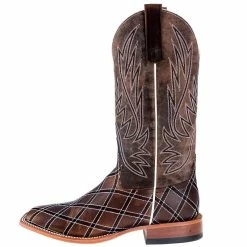 Horsepower Men's Sabotage Moka Patchwork Cowboy Boots 10 Horsepower Men's Sabotage Moka Patchwork Cowboy Boots -Justin Boots Store HP1082 21