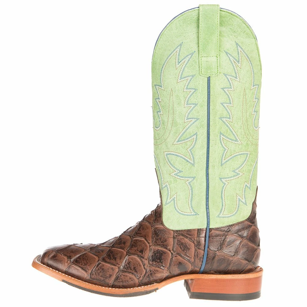 Horsepower Men's Choc Filet Fo Fish Green Sensation Cowboy Boots 5 Horsepower Men's Choc Filet Fo Fish Green Sensation Cowboy Boots - Image 3