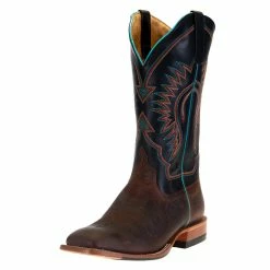 Men's Horsepower Distressed Bison 13in.Black Ranch Top Cowboy Boots 8 Men's Horsepower Distressed Bison 13in.Black Ranch Top Cowboy Boots -Justin Boots Store HP1854 9879