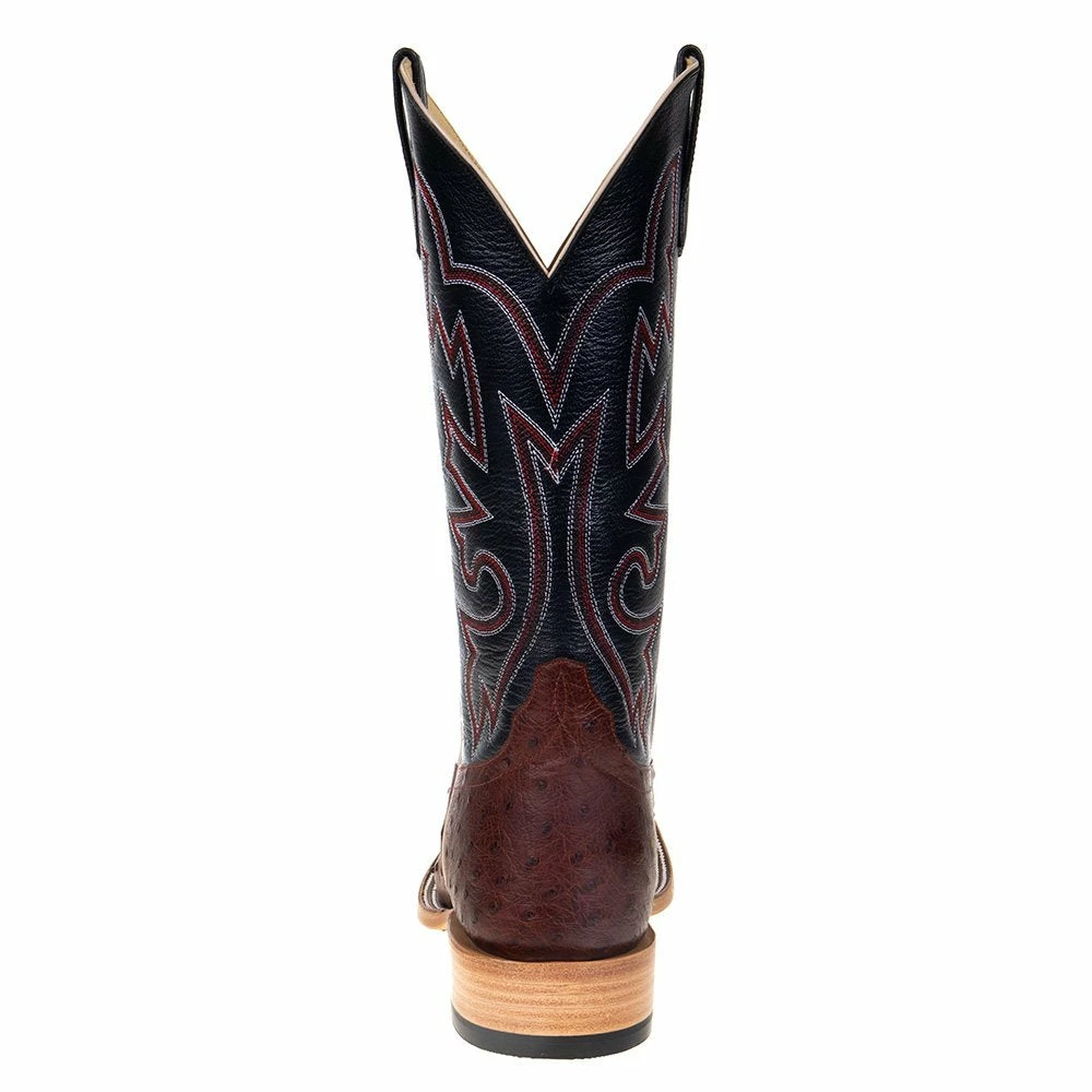 Horsepower Men's Brandy Lux Full Quill Ostrich 13in Black Top Square Toe Boots 6 Horsepower Men's Brandy Lux Full Quill Ostrich 13in Black Top Square Toe Boots - Image 4