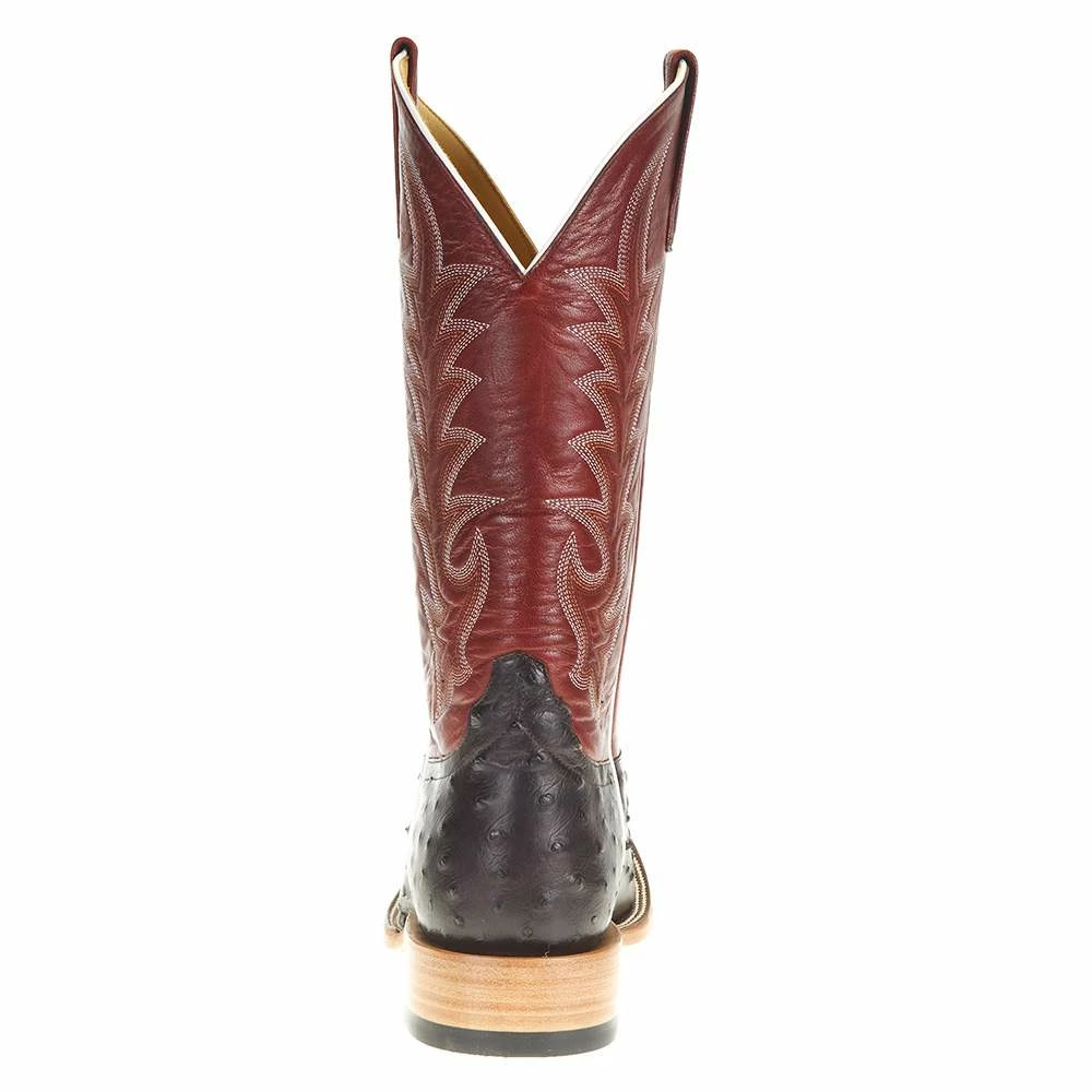 Horsepower Boots Men's Horsepower Top Hand Nicotine Lux Full Quill Ostrich 13in. Red Sinsation Top Boot 6 Horsepower Boots Men's Horsepower Top Hand Nicotine Lux Full Quill Ostrich 13in. Red Sinsation Top Boot - Image 4
