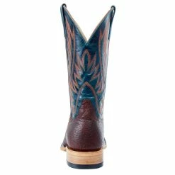 Horsepower Boots Men`s Top Hand Cowboy Comanche Shrunken Shoulder 13` Navy Explosion Top Boot -Justin Boots Store HP8054 4