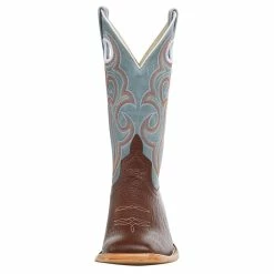 Horsepower Boots Men`s Top Hand Coach Shrunken Shoulder 13` Grey Sinsation Top Boot -Justin Boots Store HP8057 2