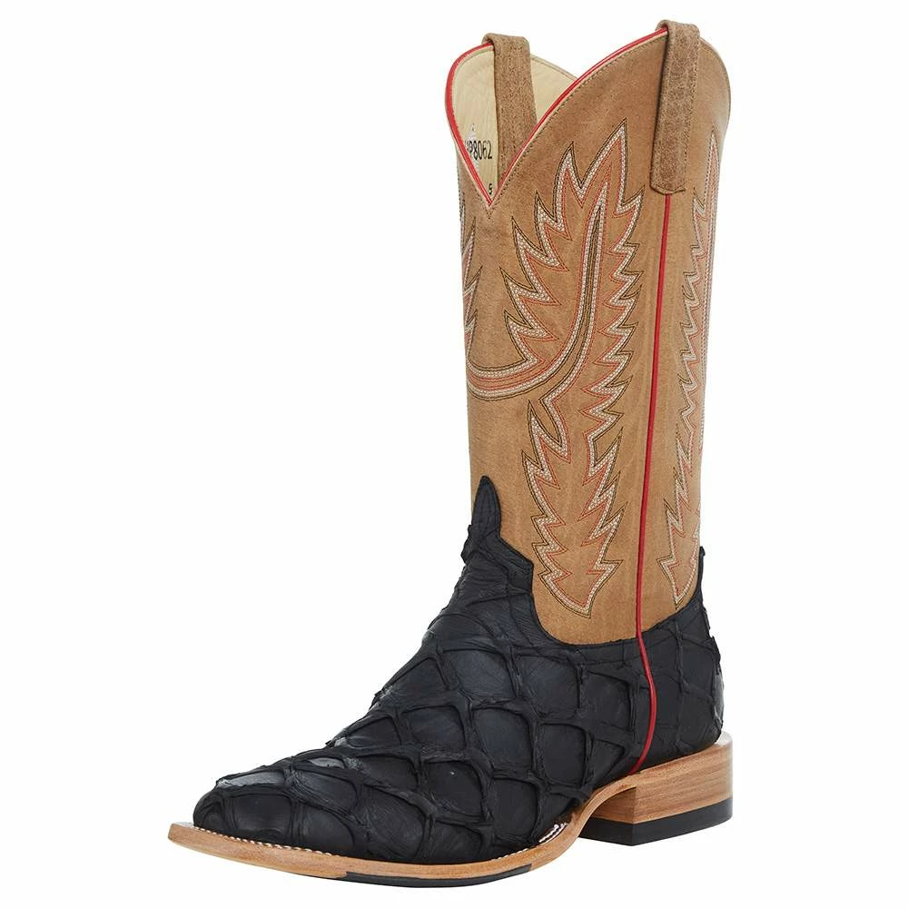 Horsepower Boots Men's Top Hand Black Matte Big Bass 13in. Tan Sinsation Top Boot 4 Horsepower Boots Men's Top Hand Black Matte Big Bass 13in. Tan Sinsation Top Boot - Image 2