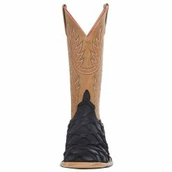Horsepower Boots Men's Top Hand Black Matte Big Bass 13in. Tan Sinsation Top Boot 9 Horsepower Boots Men's Top Hand Black Matte Big Bass 13in. Tan Sinsation Top Boot -Justin Boots Store HP8062 2