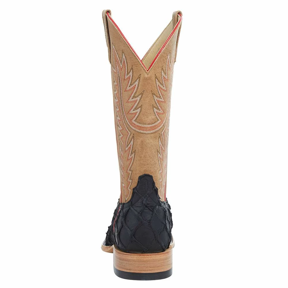 Horsepower Boots Men's Top Hand Black Matte Big Bass 13in. Tan Sinsation Top Boot 6 Horsepower Boots Men's Top Hand Black Matte Big Bass 13in. Tan Sinsation Top Boot - Image 4