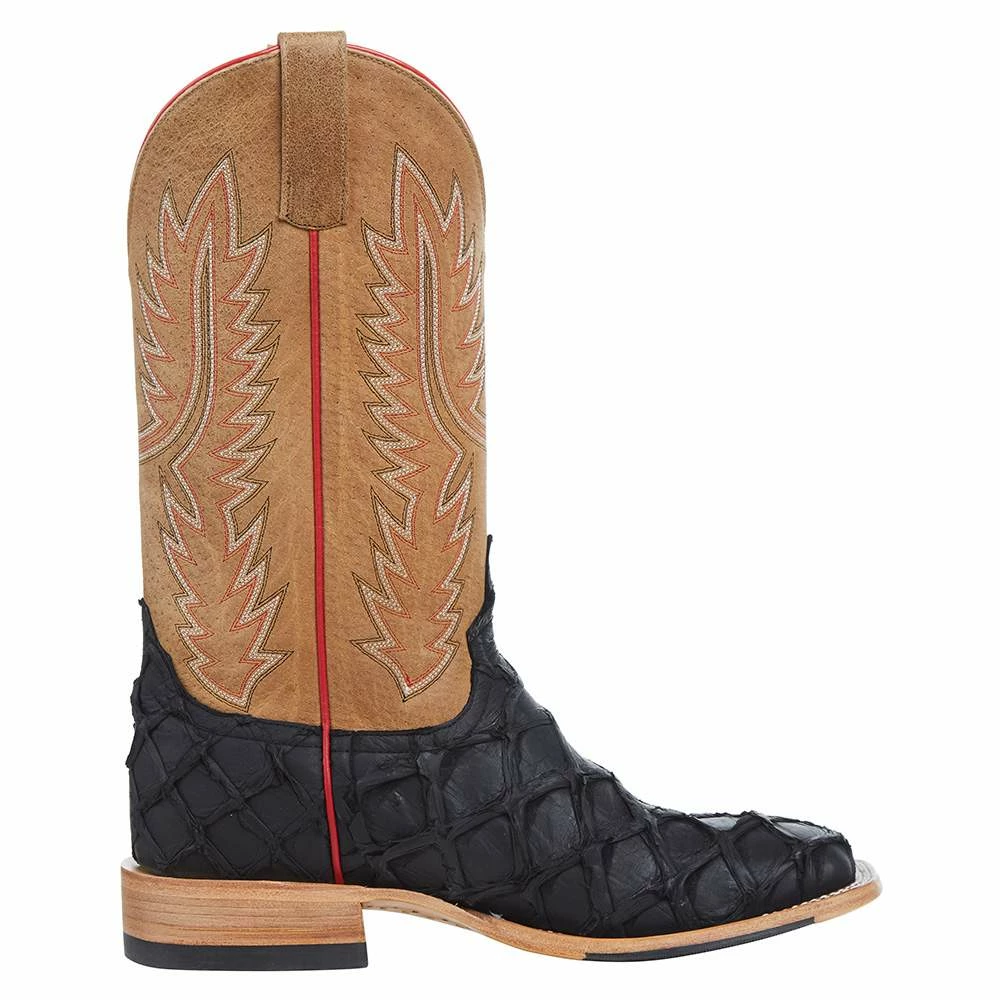 Horsepower Boots Men's Top Hand Black Matte Big Bass 13in. Tan Sinsation Top Boot 7 Horsepower Boots Men's Top Hand Black Matte Big Bass 13in. Tan Sinsation Top Boot - Image 5