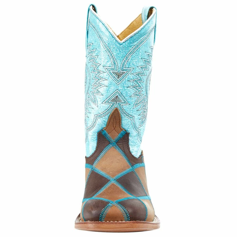 Horsepower Boots Kid's Insane In The Membrane Patchwork Cowboy Boots 4 Horsepower Boots Kid's Insane In The Membrane Patchwork Cowboy Boots - Image 2